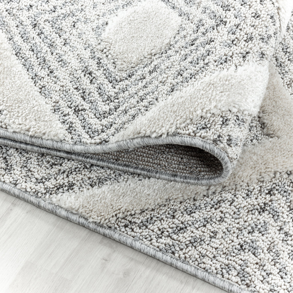 Palmira 4707 grau Teppich mit Hochtief Strukturen, Zeitlos und elegant