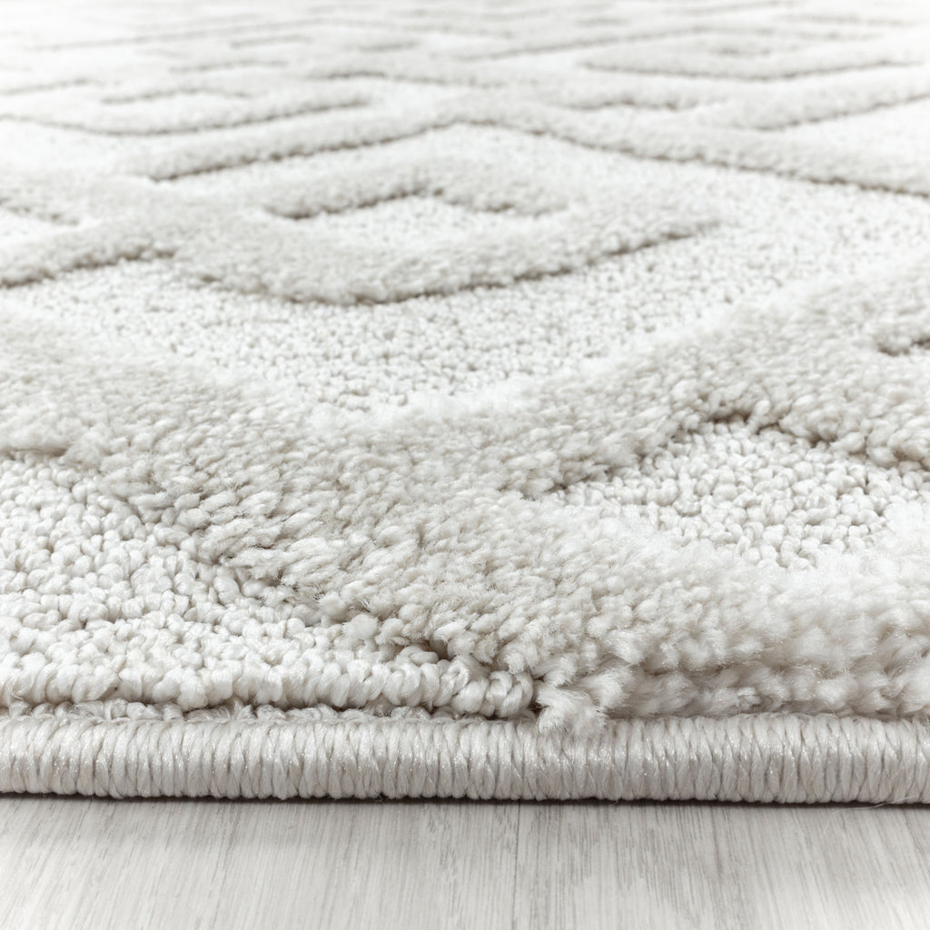 Palmira 4708 creme Teppich mit Hochtief Strukturen, Zeitlos und elegant