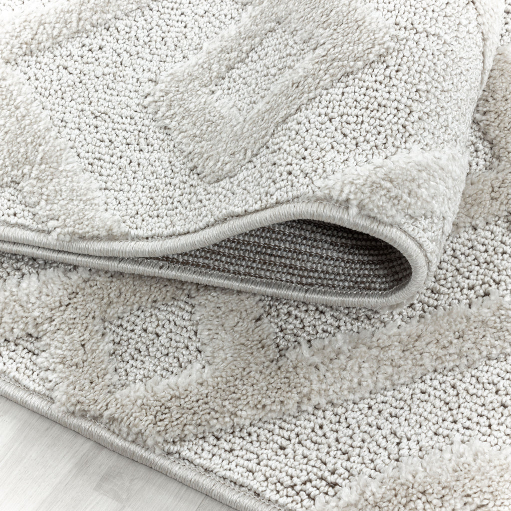 Palmira 4708 creme Teppich mit Hochtief Strukturen, Zeitlos und elegant
