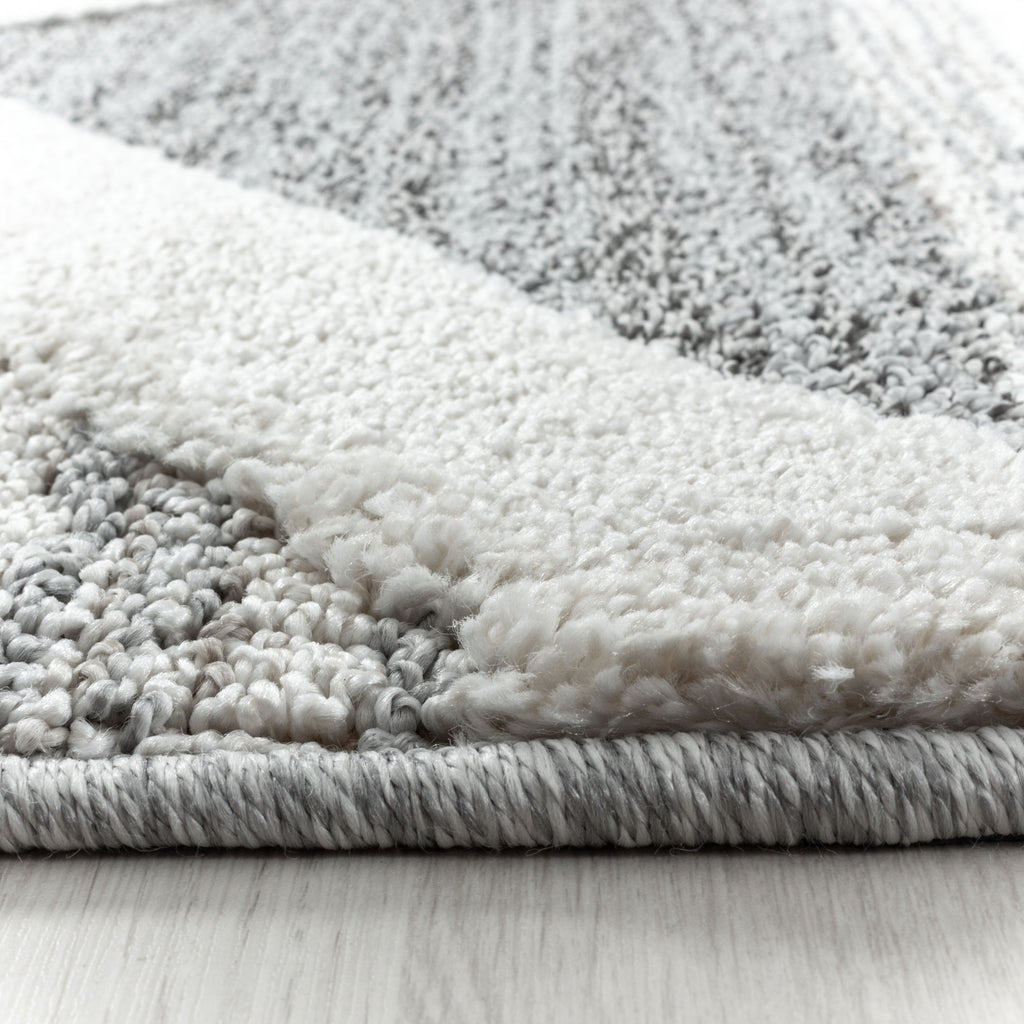 Palmira 4709 grau Teppich mit Hochtief Strukturen, Zeitlos und elegant