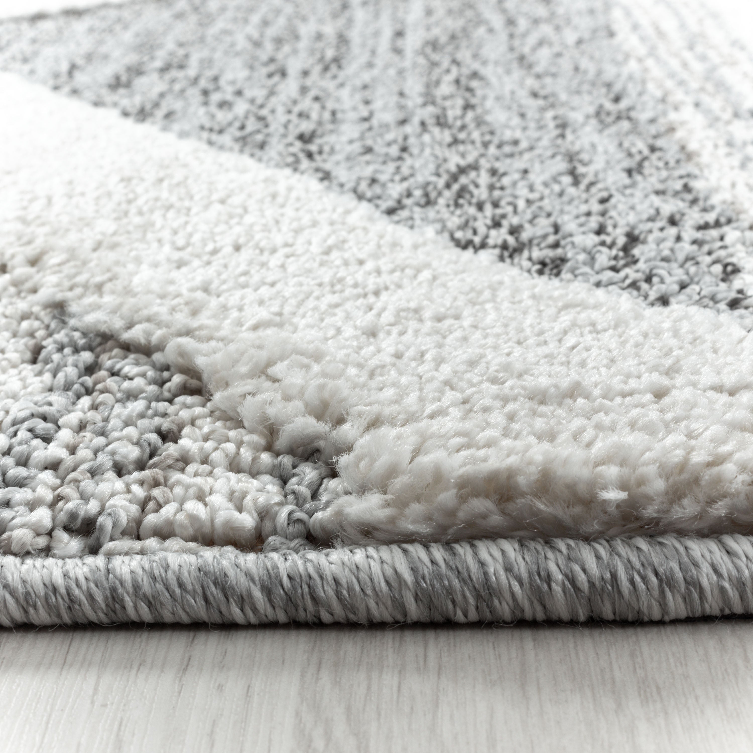Palmira 4709 grau Teppich mit Hochtief Strukturen, Zeitlos und elegant