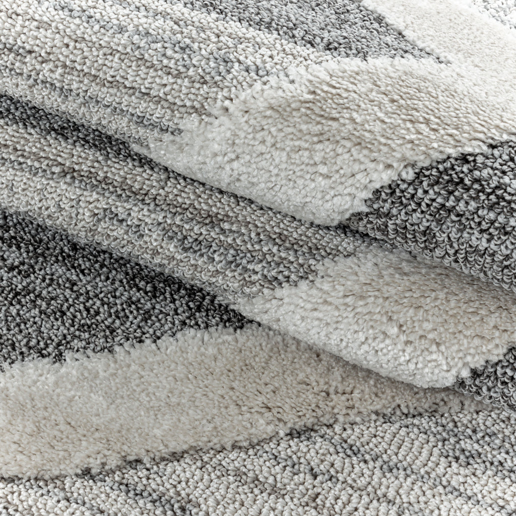 Palmira 4709 grau Teppich mit Hochtief Strukturen, Zeitlos und elegant