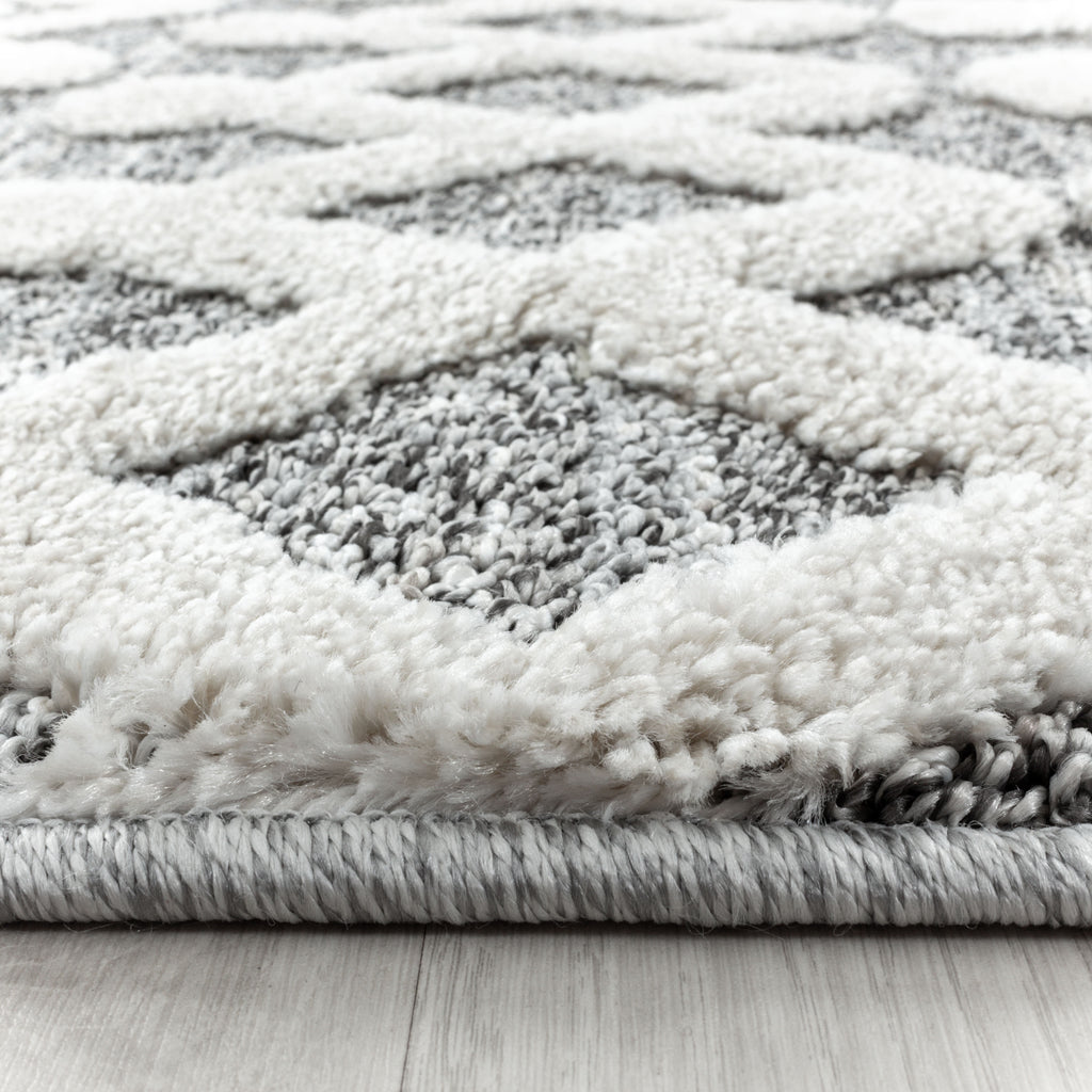 Palmira 4710 grau Teppich mit Hochtief Strukturen, Zeitlos und elegant