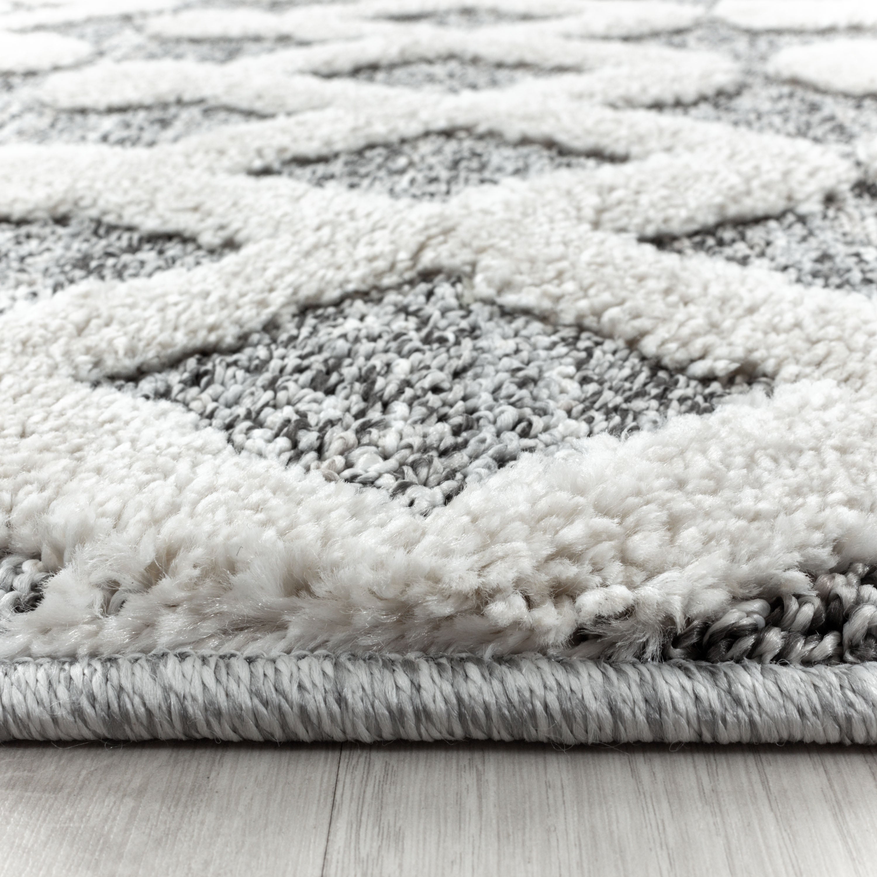 Palmira 4710 grau Teppich mit Hochtief Strukturen, Zeitlos und elegant