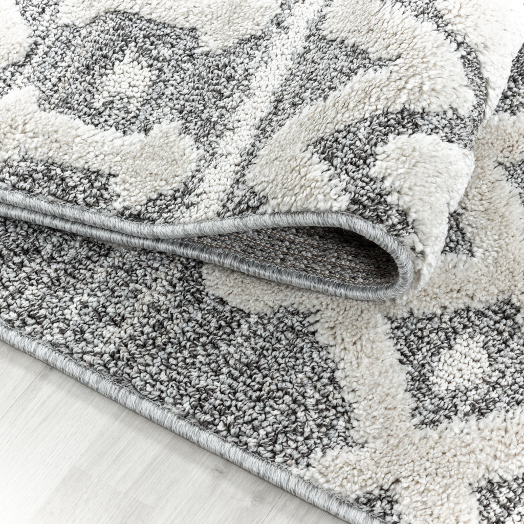Palmira 4710 grau Teppich mit Hochtief Strukturen, Zeitlos und elegant