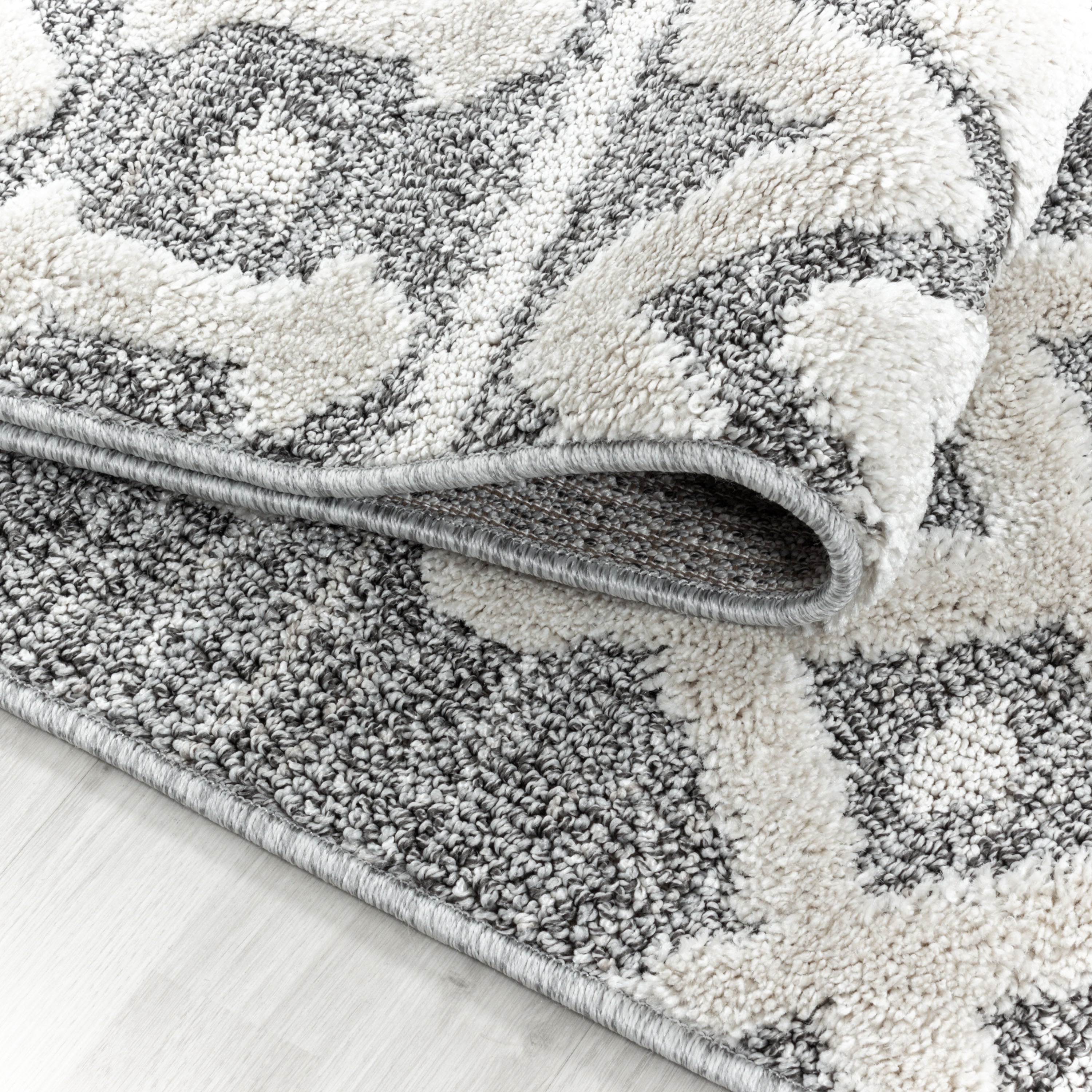 Palmira 4710 grau Teppich mit Hochtief Strukturen, Zeitlos und elegant