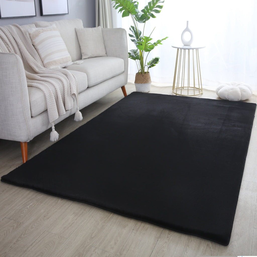 Cuddly 5100 schwarz Plüschteppich kuschelig & weich