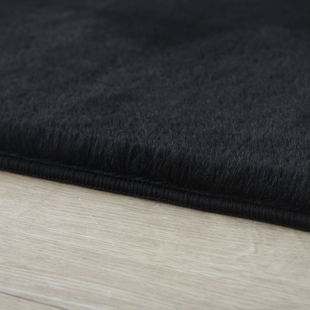 Cuddly 5100 schwarz Plüschteppich kuschelig & weich
