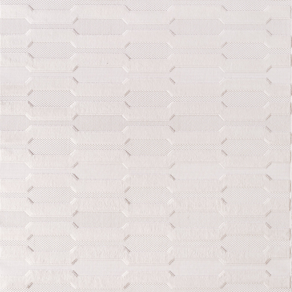 Desi 1654 creme Moderner Designer Teppich mit Hoch-Tief Strukturen