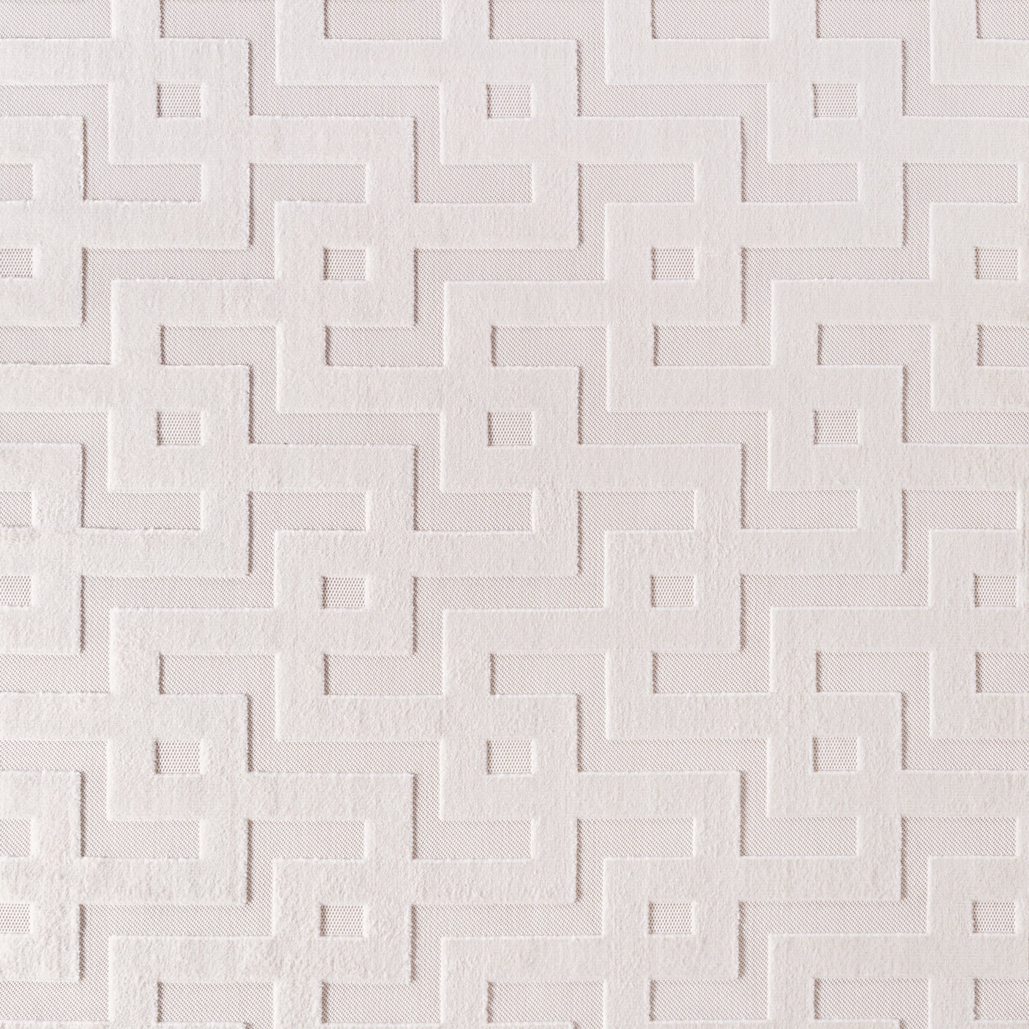 Desi 1656 creme Moderner Designer Teppich mit Hoch-Tief Strukturen
