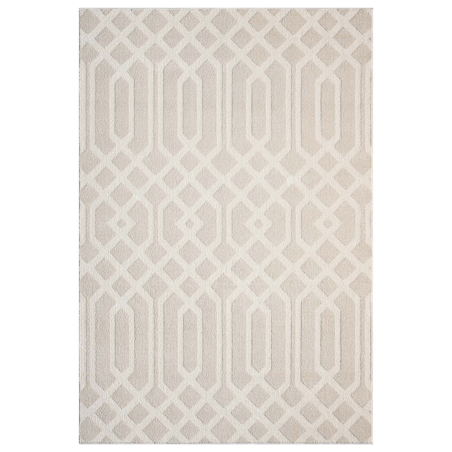 Maya 138 beige Moderner Designer Teppich