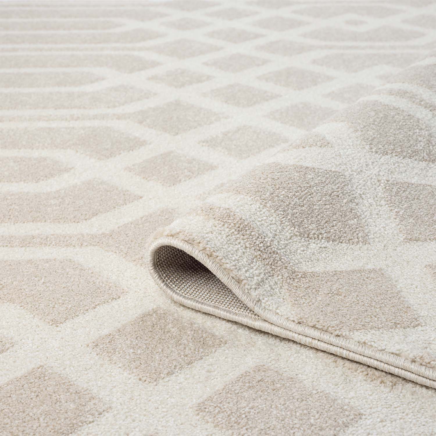 Maya 138 beige Moderner Designer Teppich