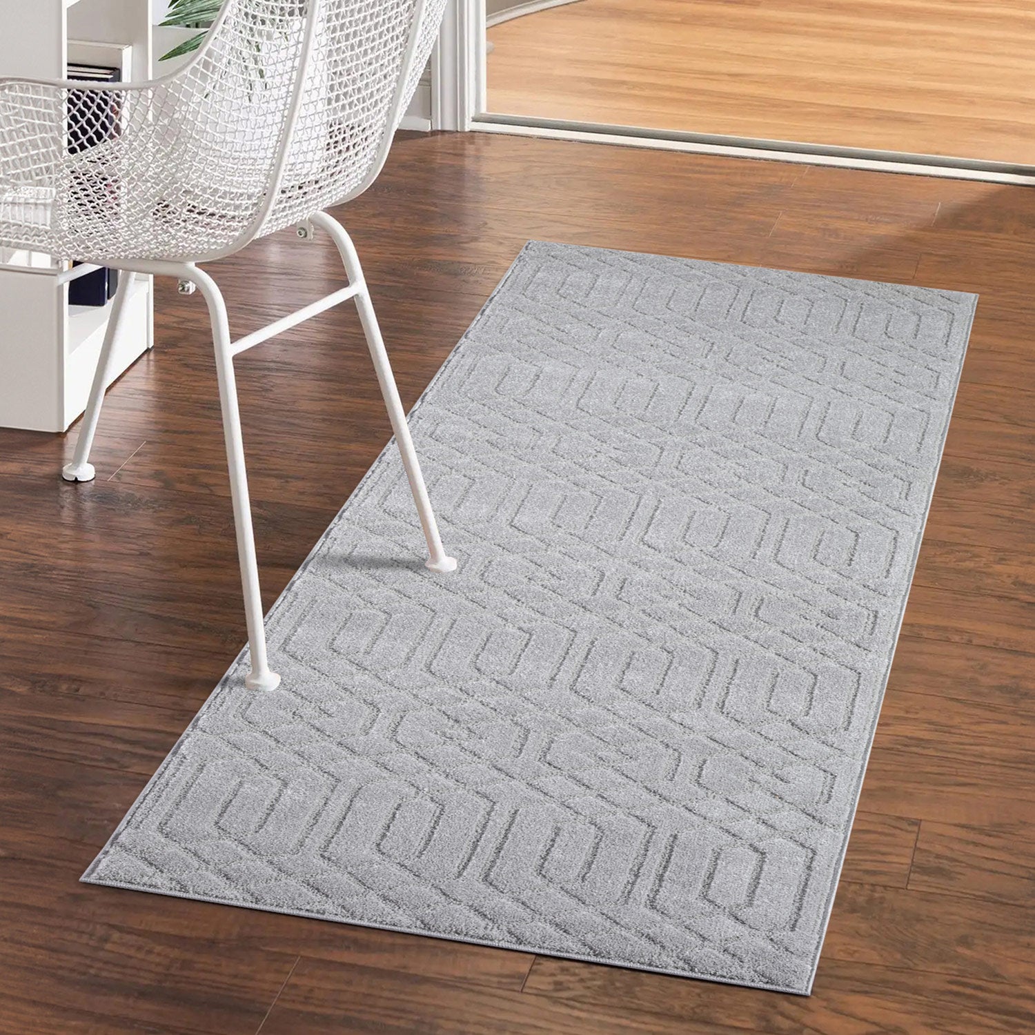 Maya 138 grau Moderner Designer Teppich