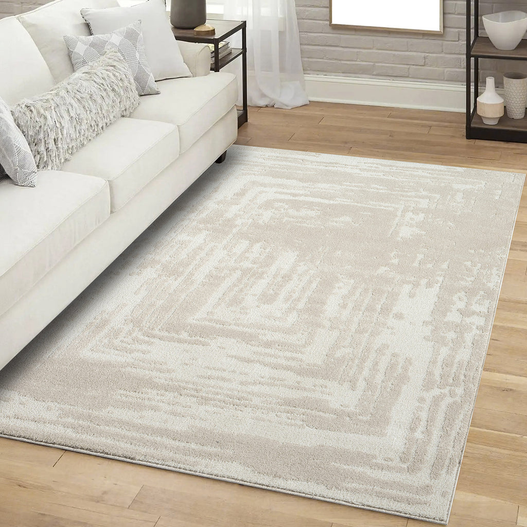 Maya 171 beige Moderner Designer Teppich