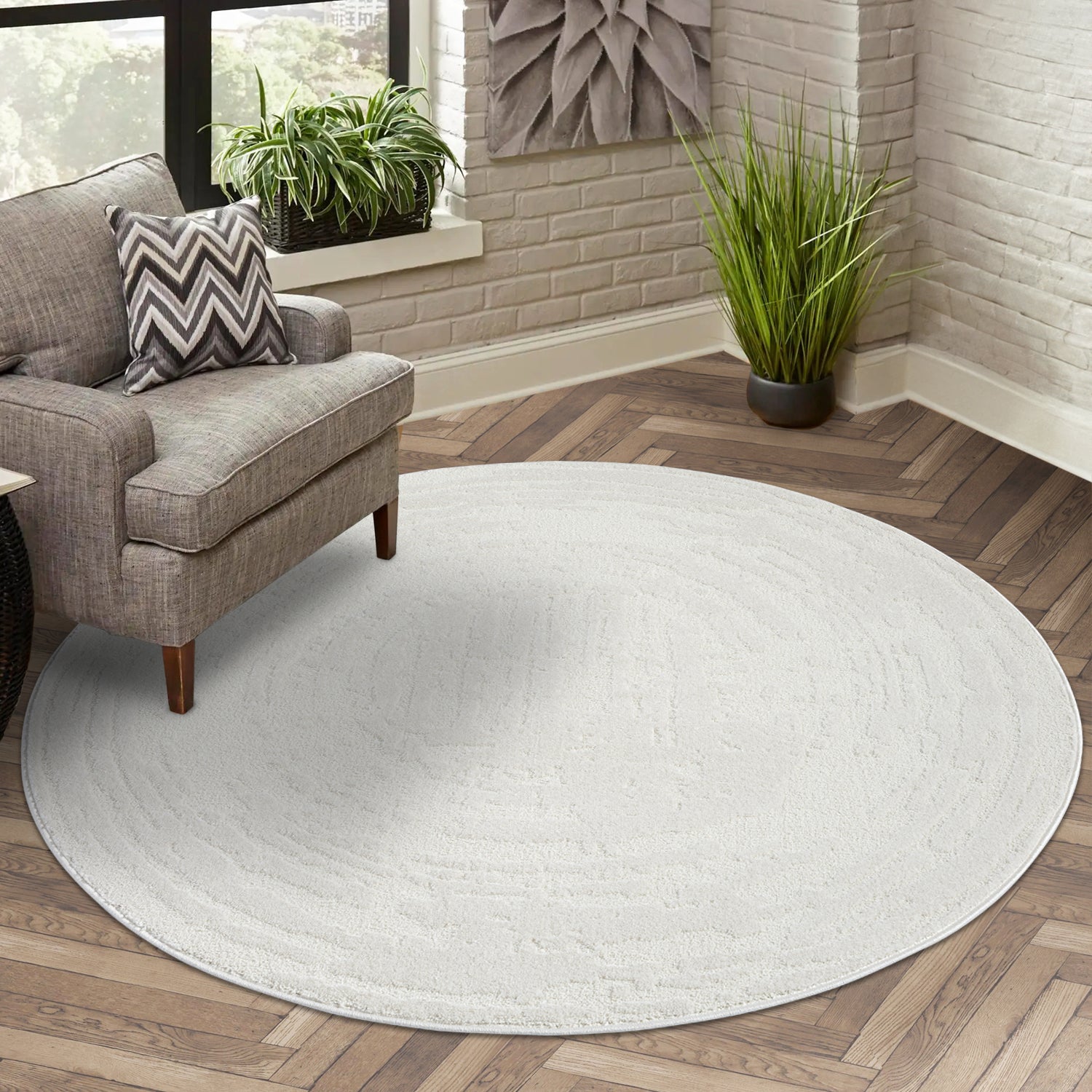 Maya 171 creme Moderner Designer Teppich