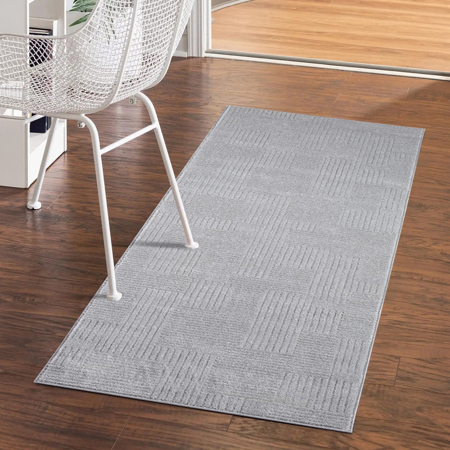 Maya 177 grau Moderner Designer Teppich