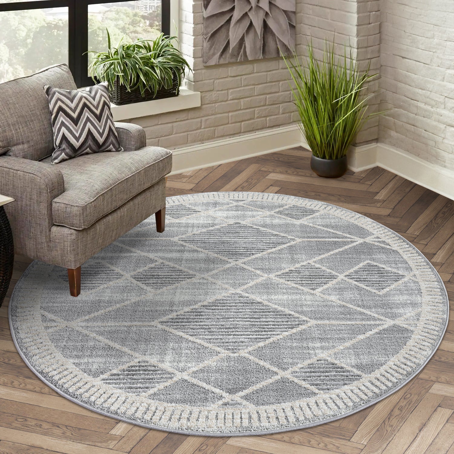Maya 178 grau Moderner Designer Teppich