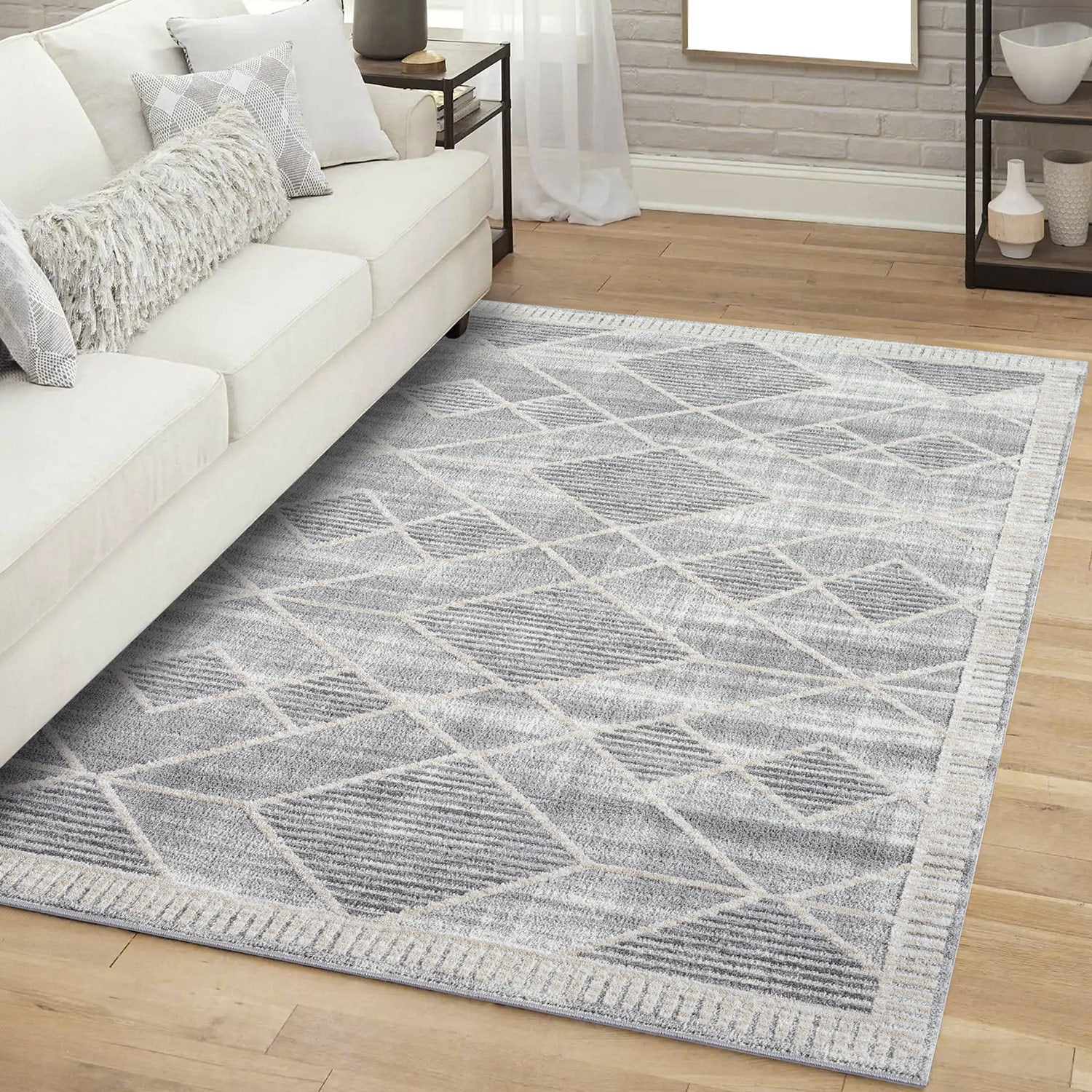 Maya 178 grau Moderner Designer Teppich