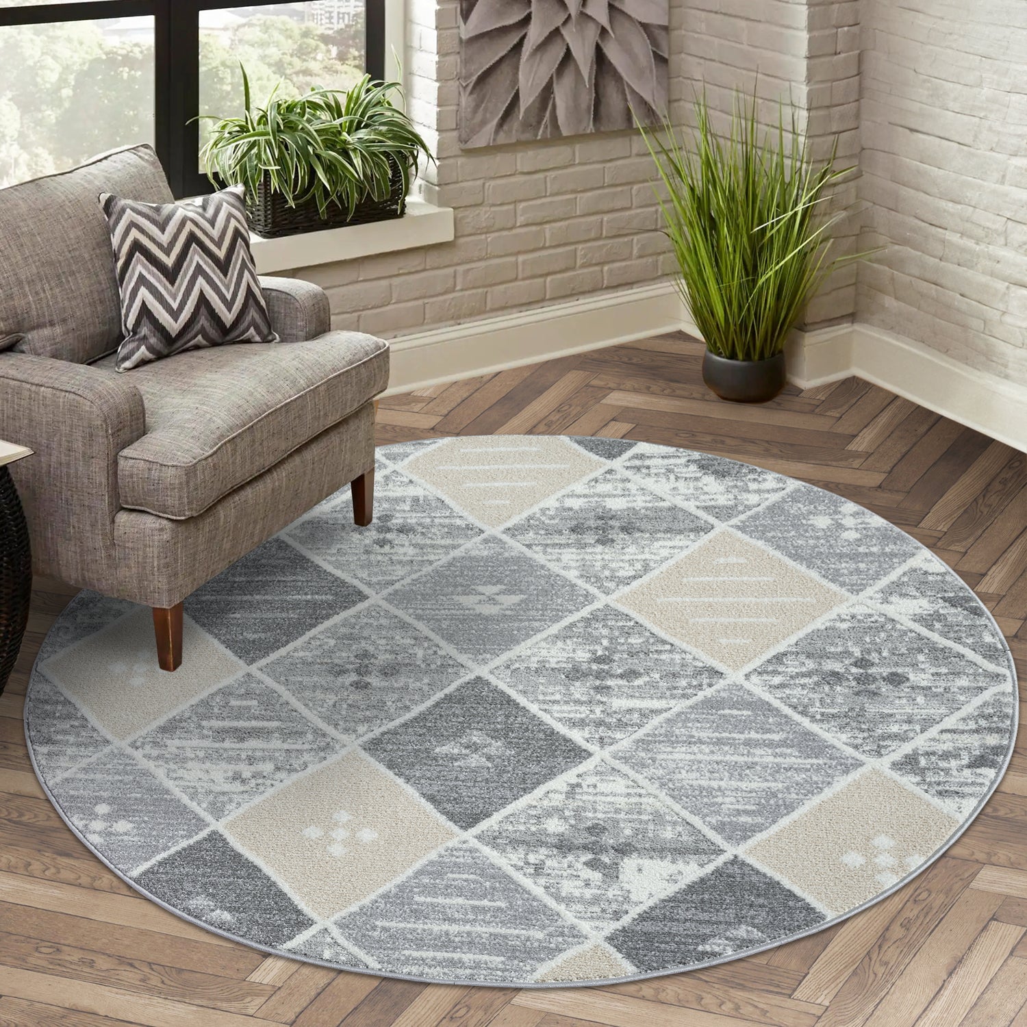 Maya 179 grau Moderner Designer Teppich