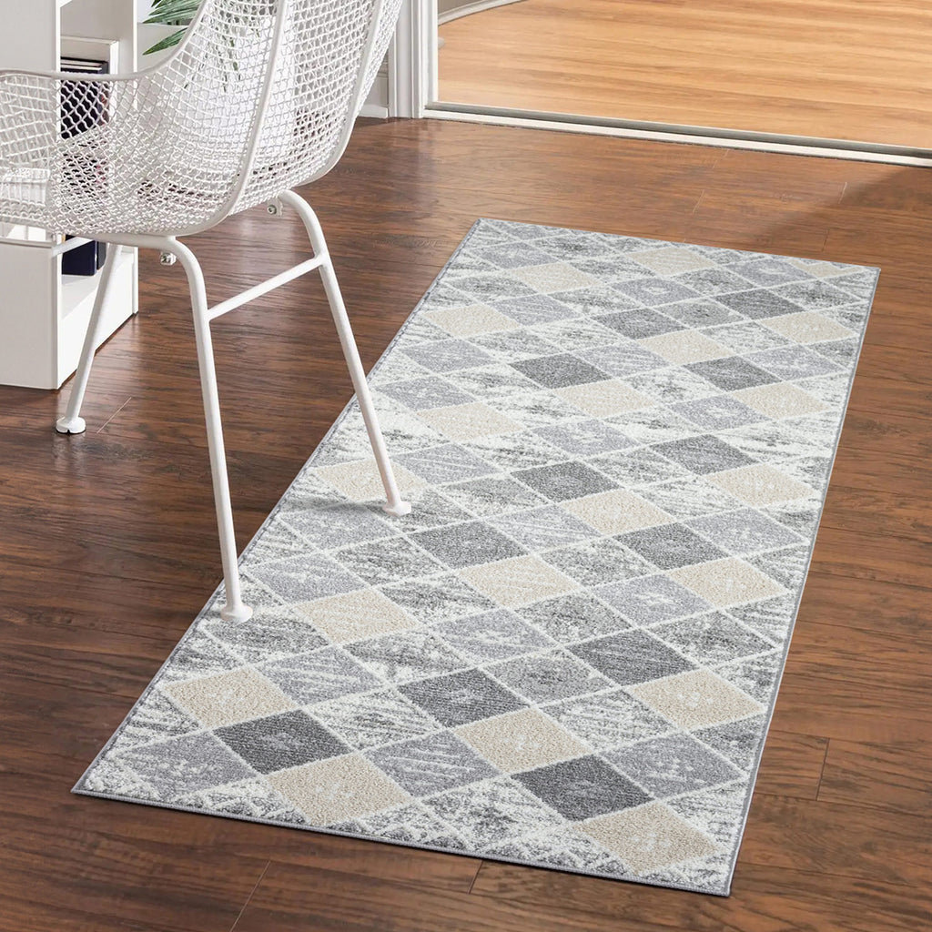 Maya 179 grau Moderner Designer Teppich