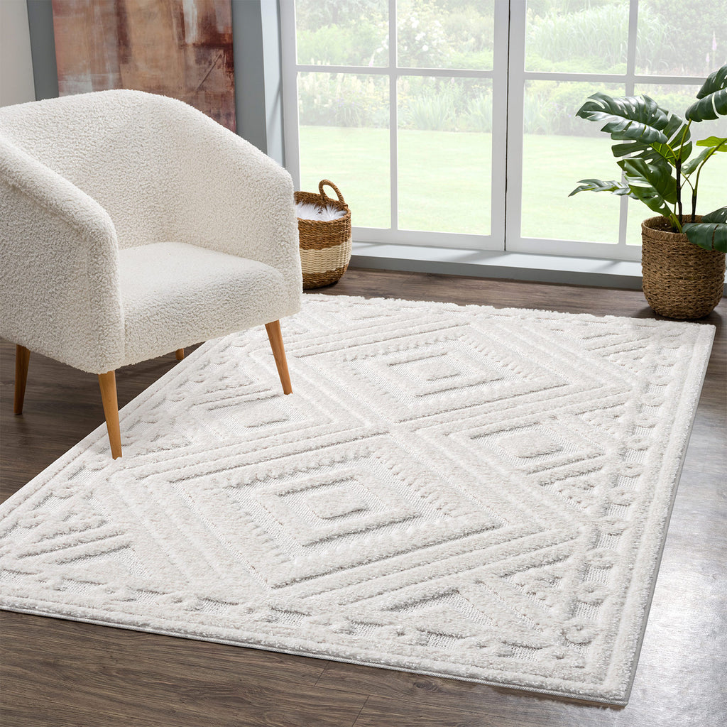 Fenya 777 creme Boho-Skandi-Stil Teppich