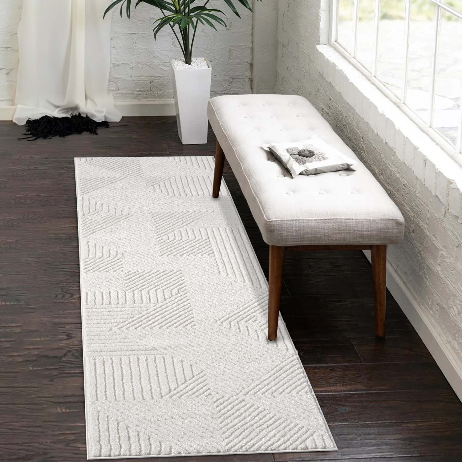Lima 0632 creme Moderner Teppich mit Zeitlosem Design