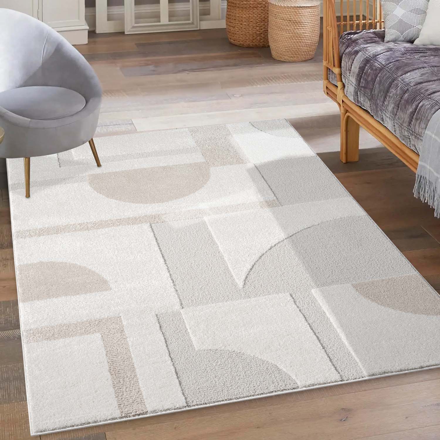Lima 9992 creme Moderner Teppich mit Zeitlosem Design