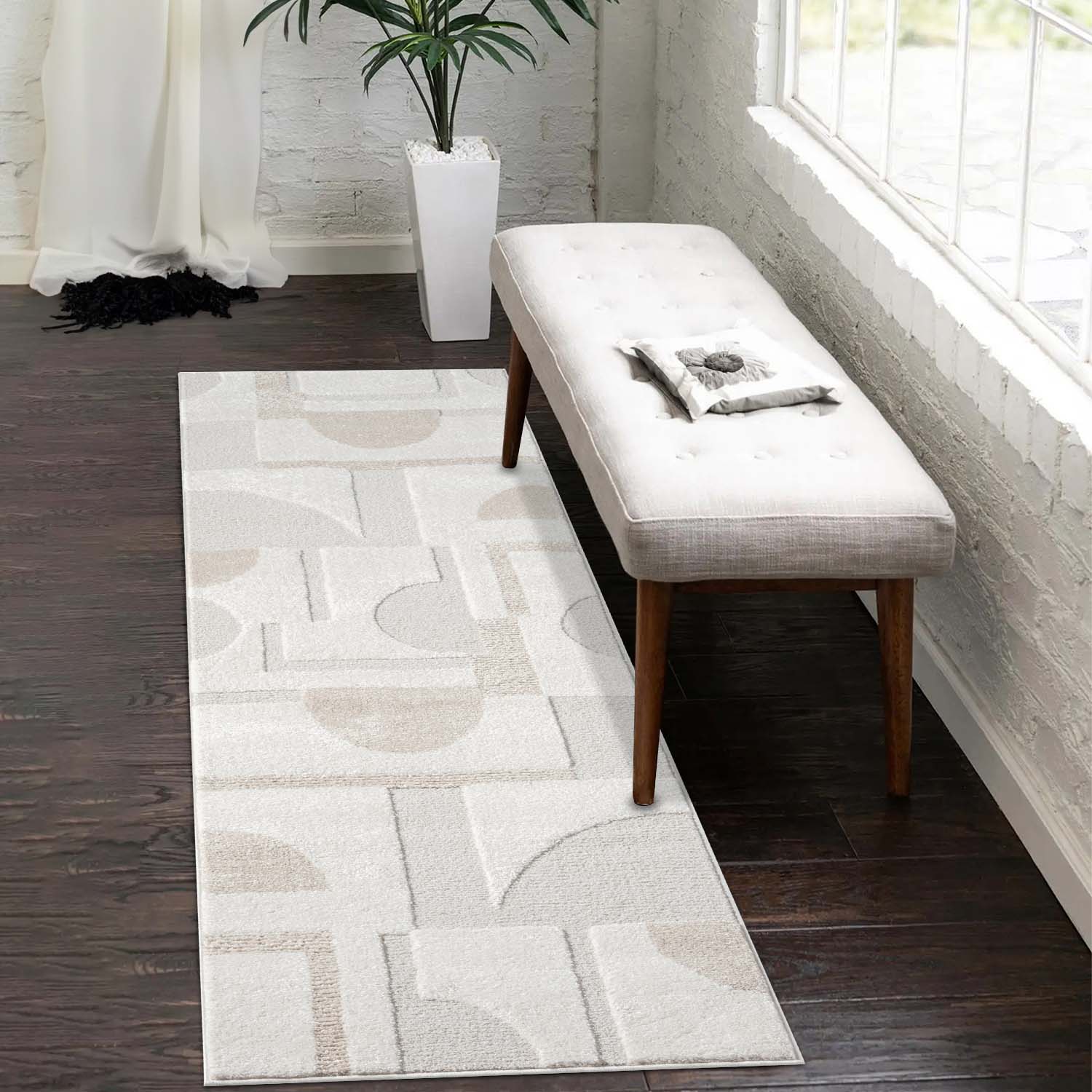 Lima 9992 creme Moderner Teppich mit Zeitlosem Design