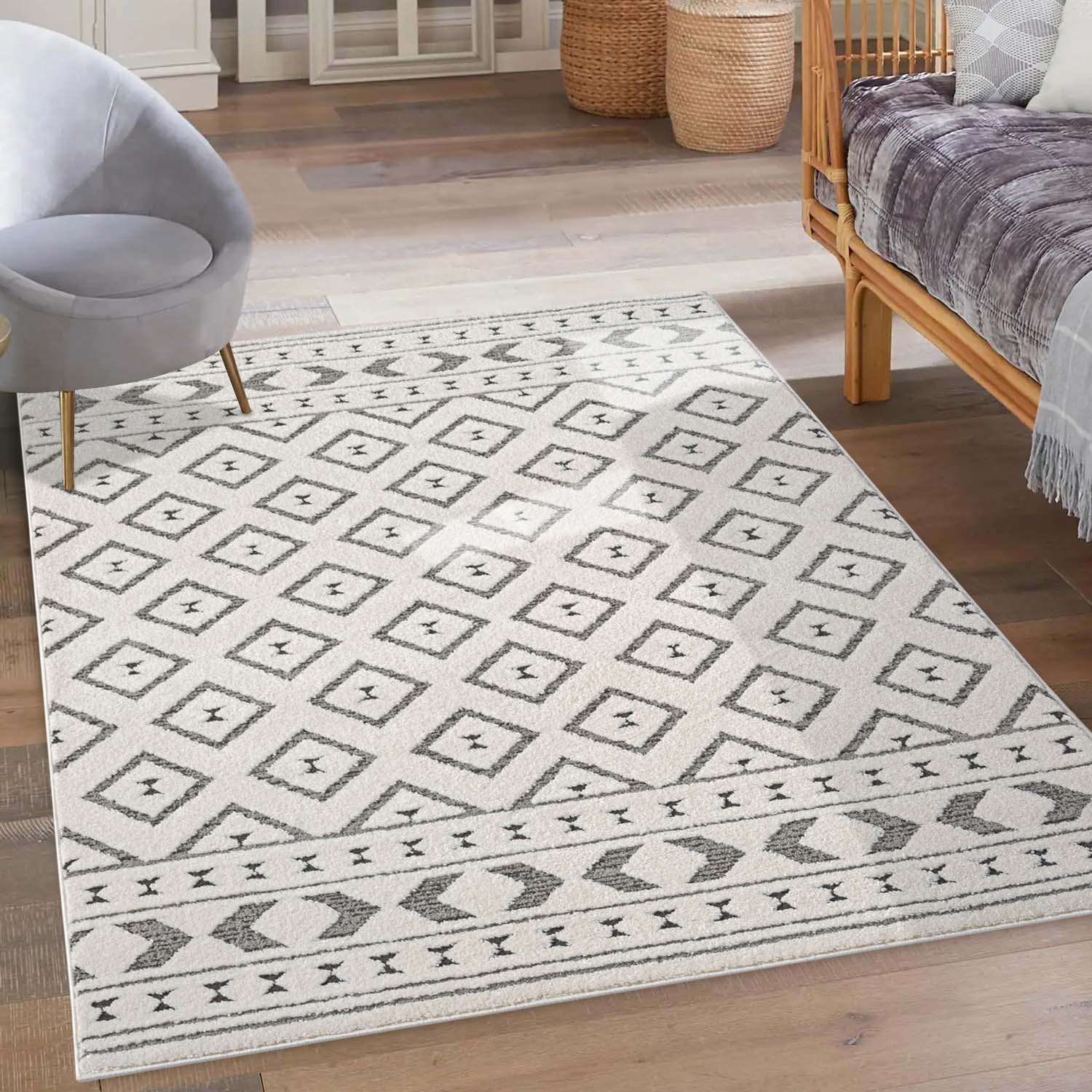 Lima 9999 grau Moderner Teppich mit Zeitlosem Design