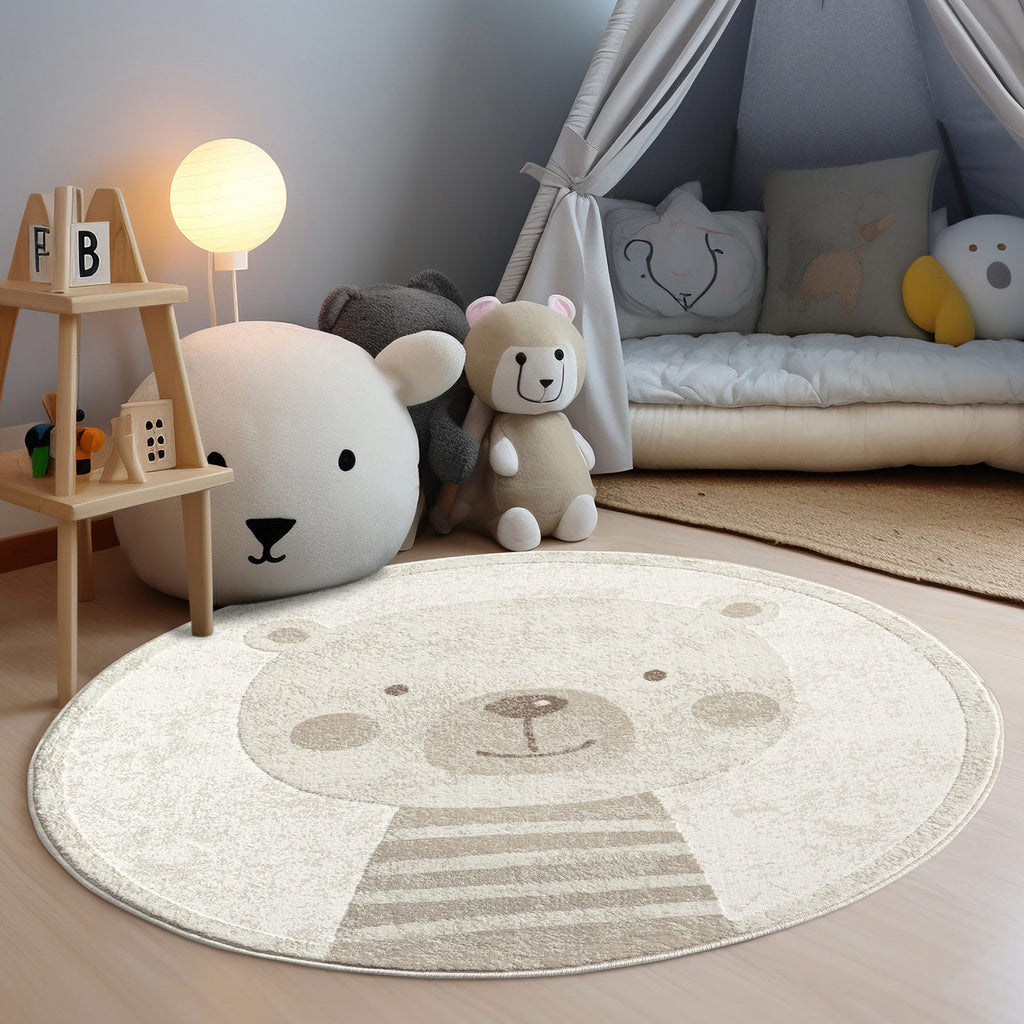 Mini 710 creme, Kinderteppich mit tollen Musterungen