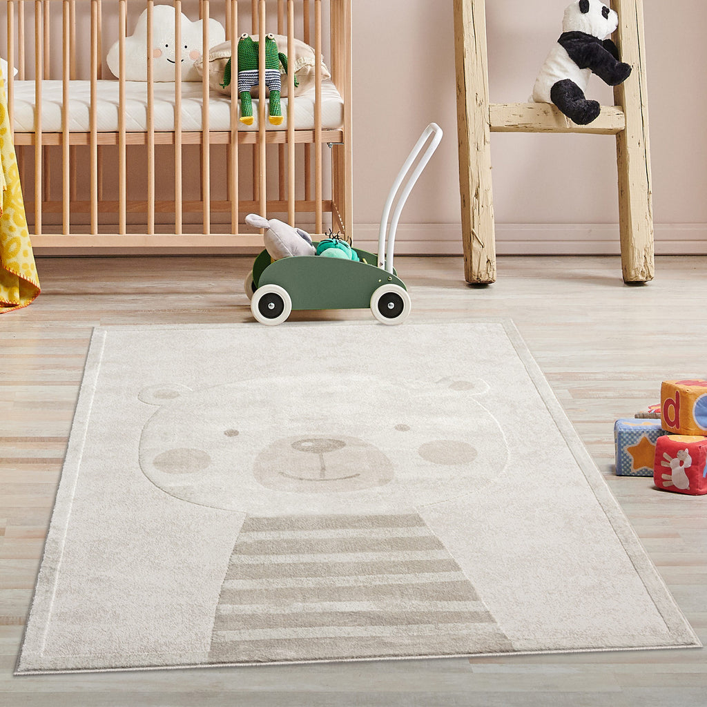 Mini 710 creme, Kinderteppich mit tollen Musterungen