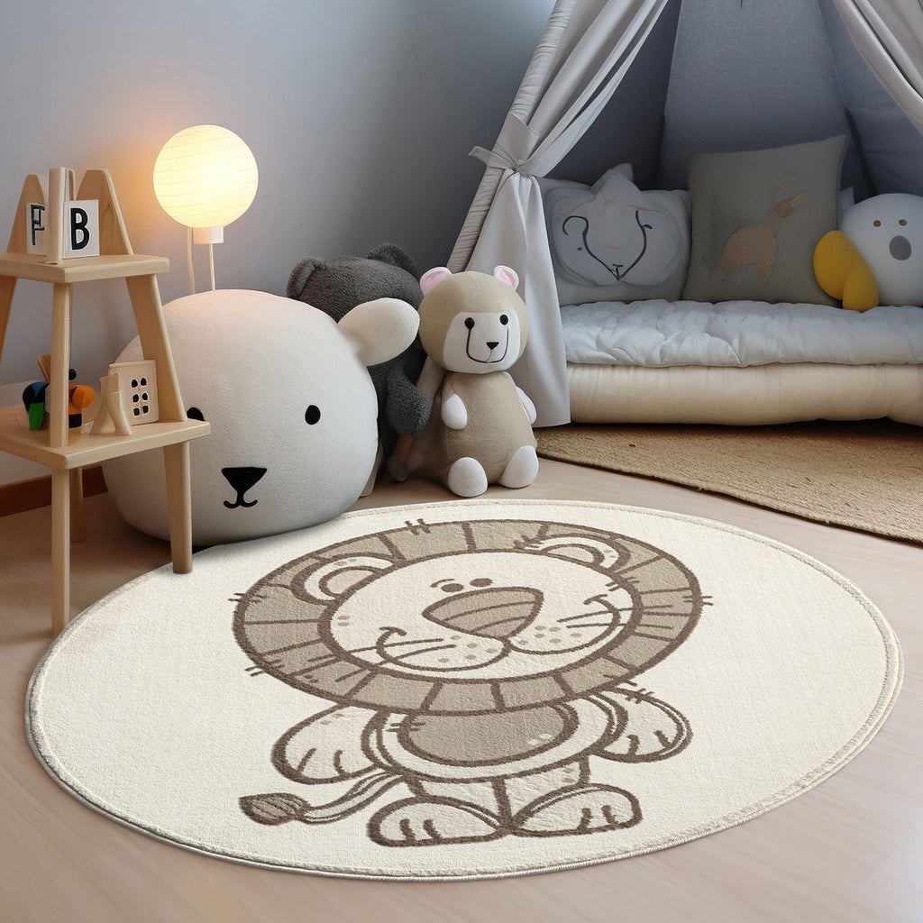 Mini 717 creme, Kinderteppich mit tollen Musterungen
