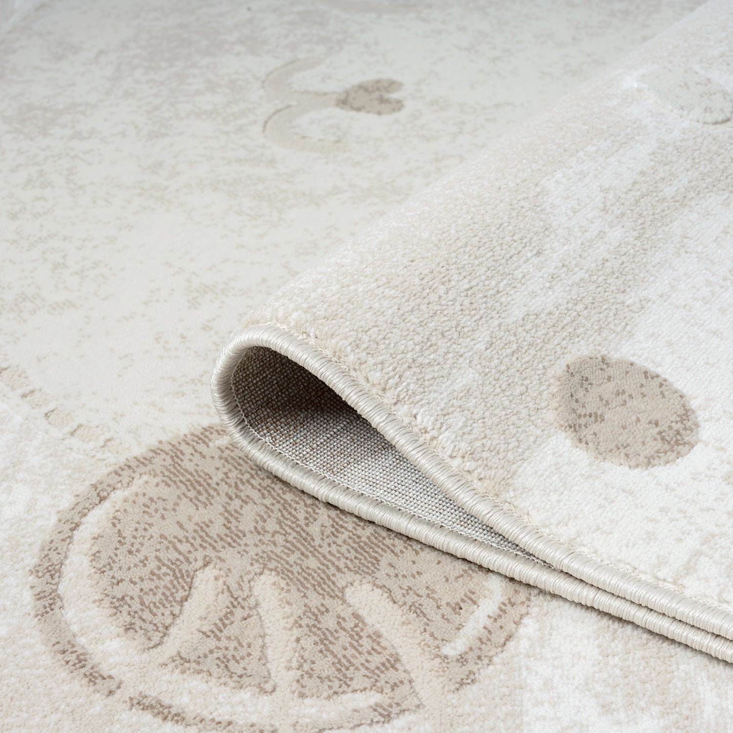 Mini 720 creme, Kinderteppich mit tollen Musterungen
