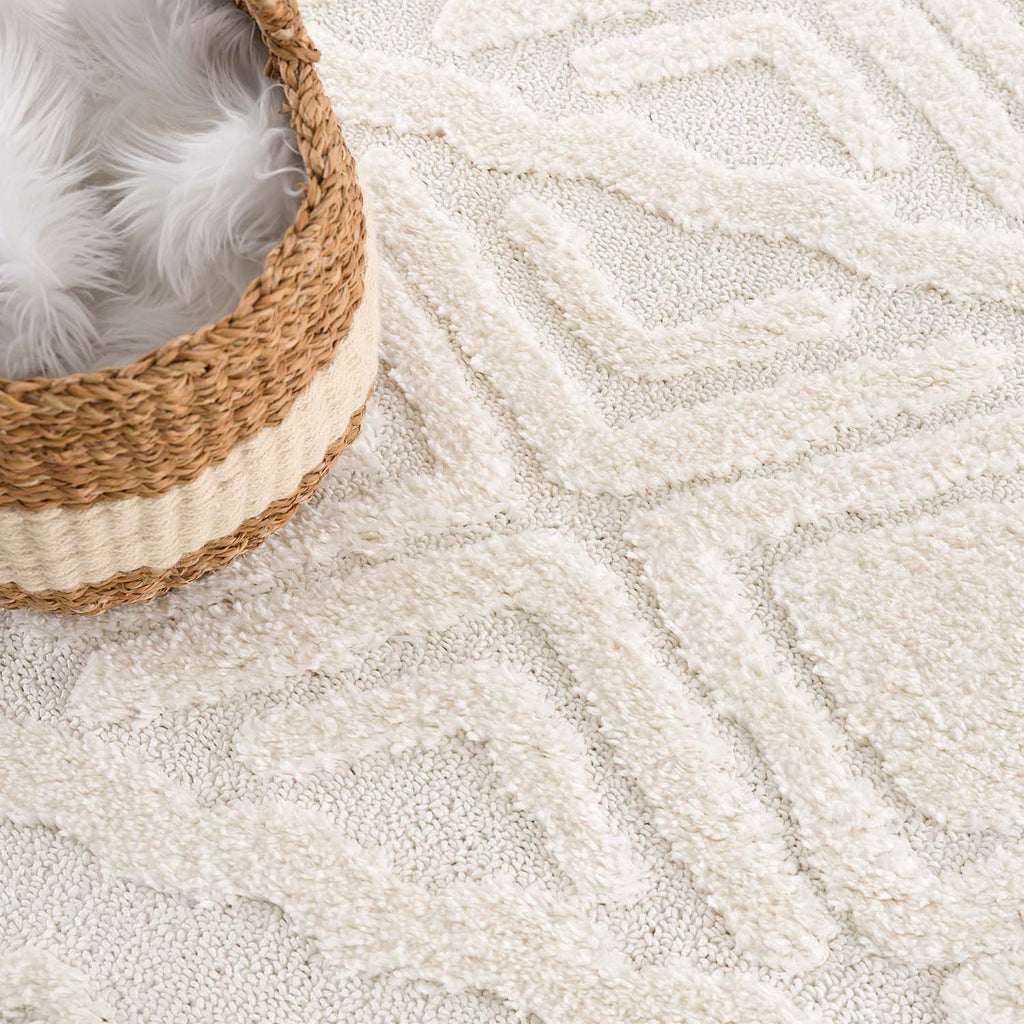 Fenya 3382 creme Boho-Skandi-Stil Teppich