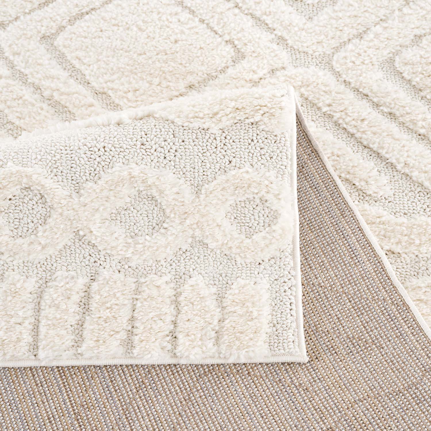 Fenya 3382 creme Boho-Skandi-Stil Teppich