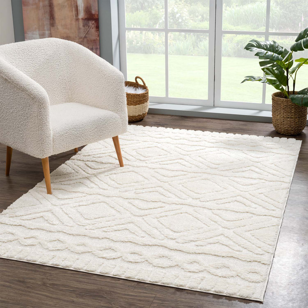 Fenya 3382 creme Boho-Skandi-Stil Teppich