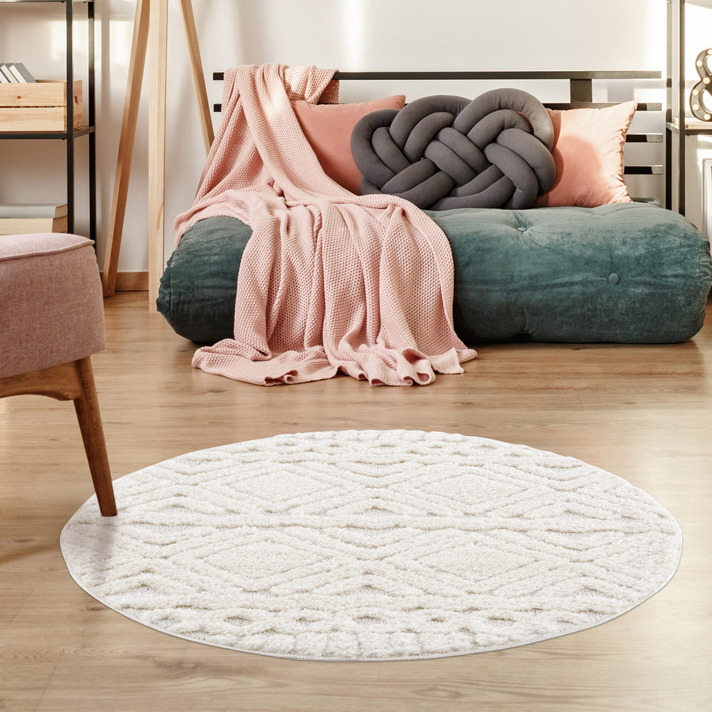 Fenya 3382 creme Boho-Skandi-Stil Teppich