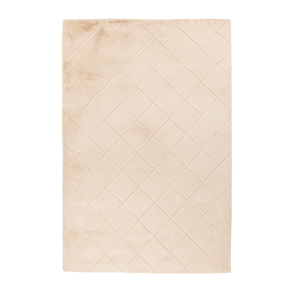 Soft 600 beige, Plüschteppich kuschelig & weich