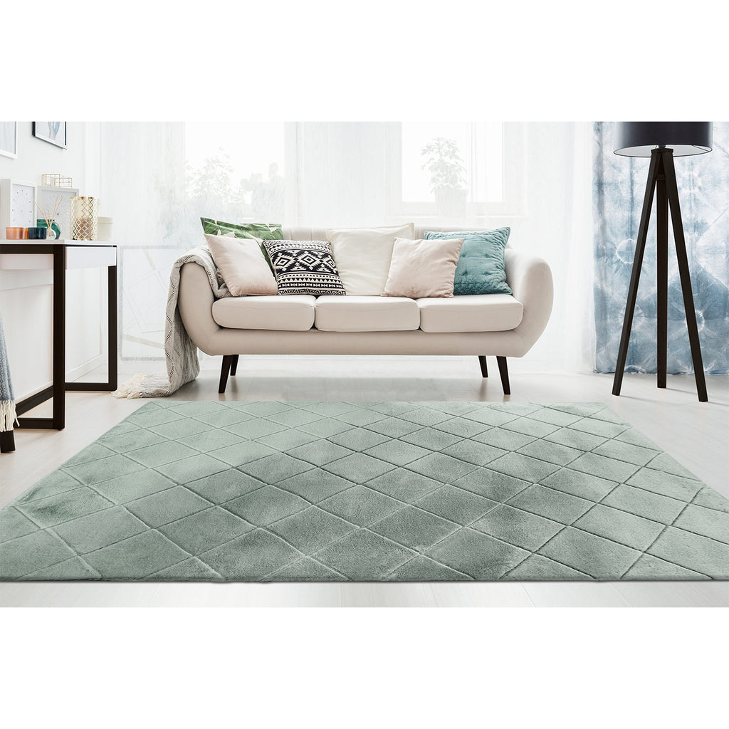 Soft 600 jade-grün, Plüschteppich kuschelig & weich