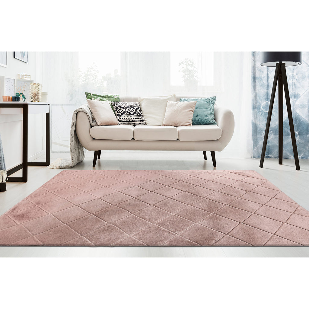 Soft 600 puder-pink, Plüschteppich kuschelig & weich