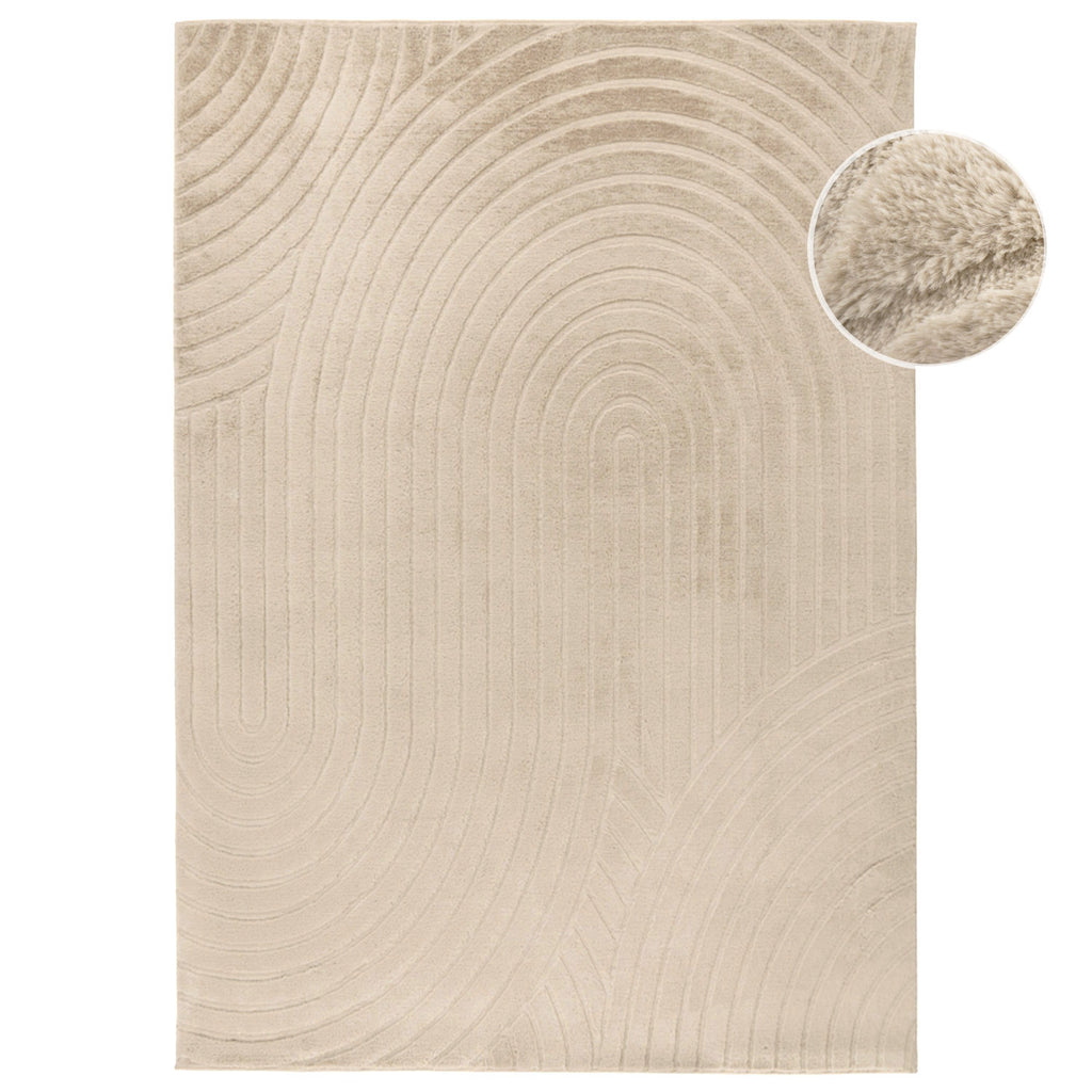 Flora 501 beige weicher Soft-Touch-Flor, kuschelig & weich