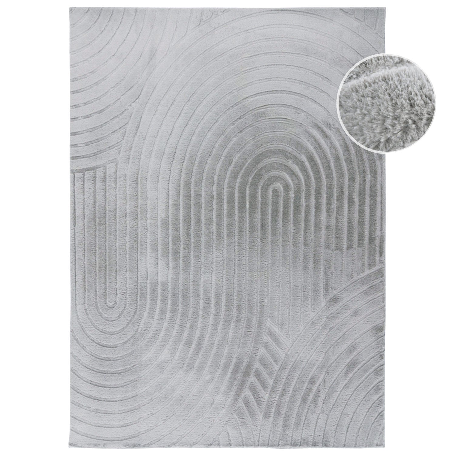 Flora 501 grau weicher Soft-Touch-Flor, kuschelig & weich