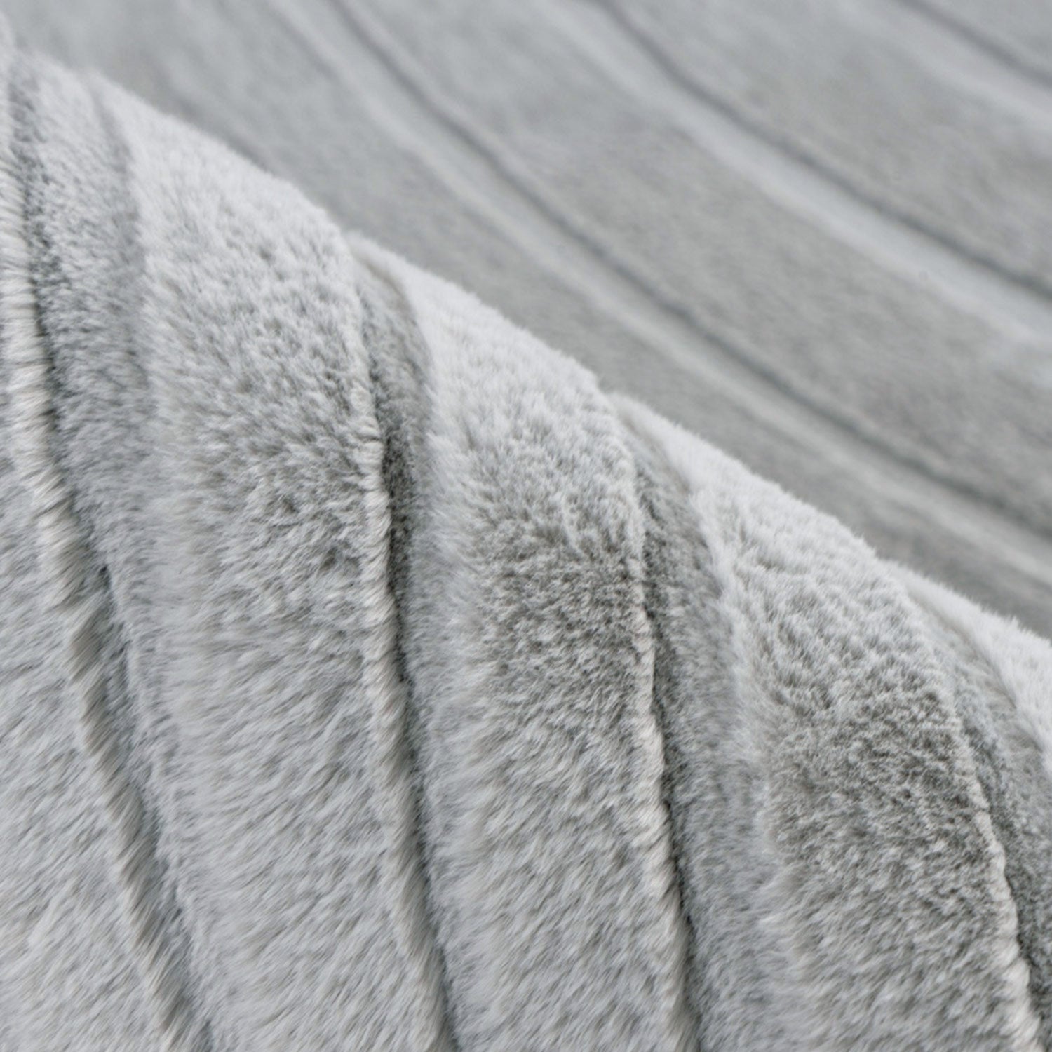 Flora 503 grau weicher Soft-Touch-Flor, kuschelig & weich